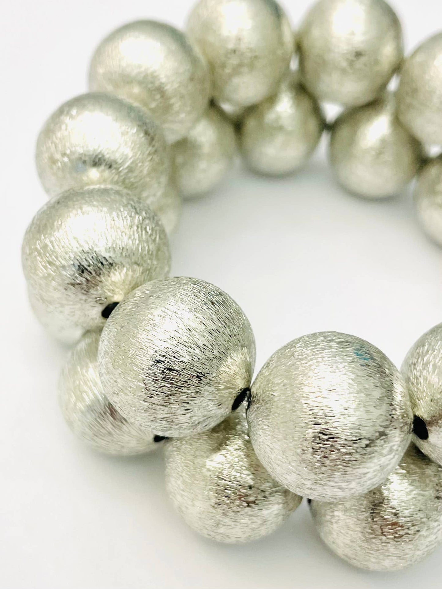 Big Ball Bracelet - Brushed Silver