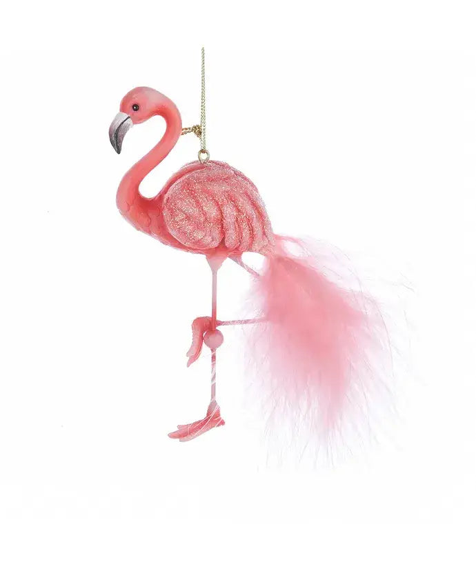 5.5"RESIN PINK FLAMINGO ORNAMENT