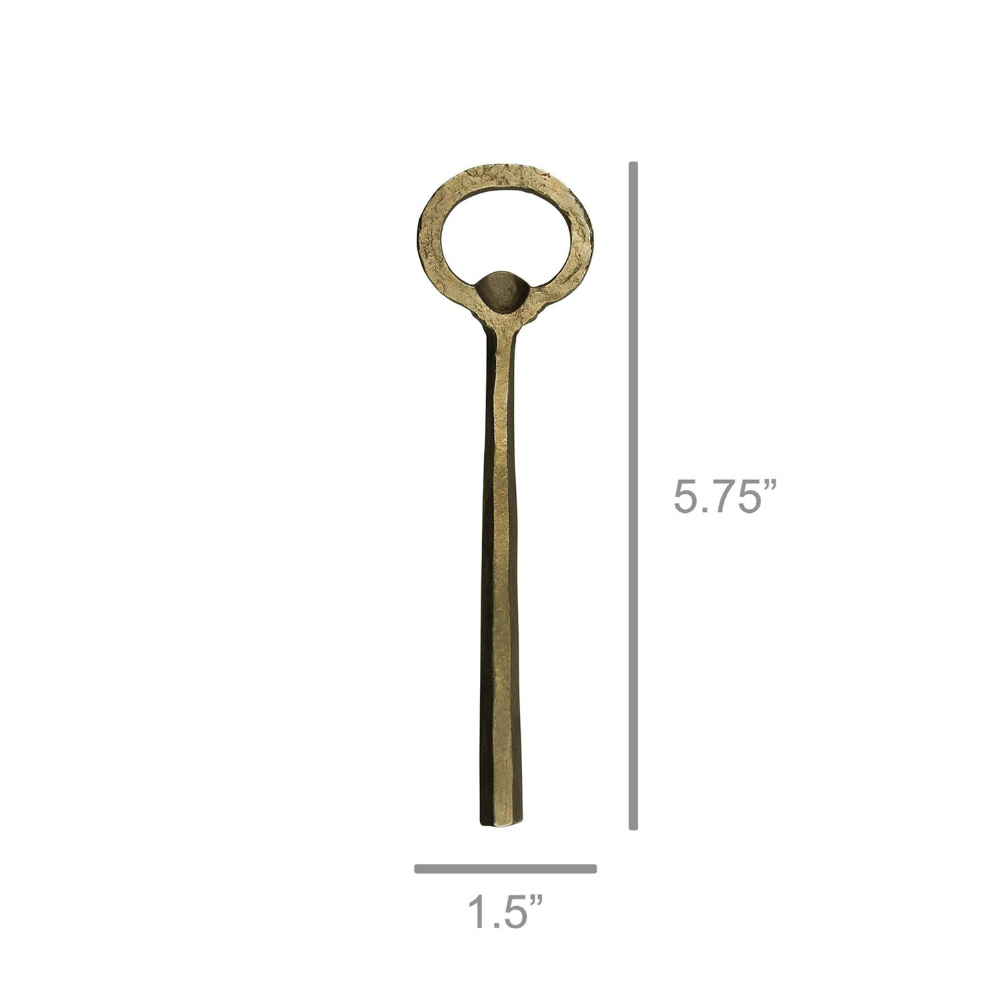 Hendrix Bottle Opener, Brass: Brass / Iron