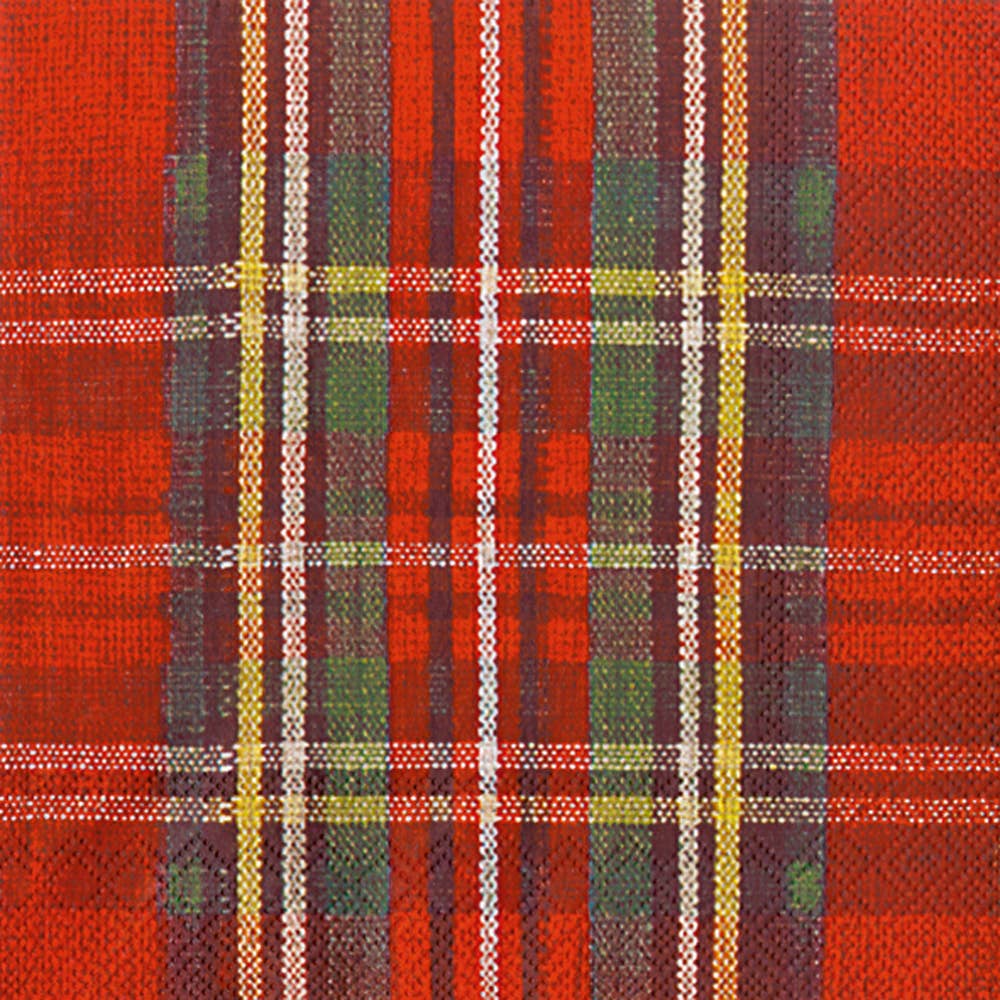 Paper Lunch Napkins 20 Count Classic Check Christmas
