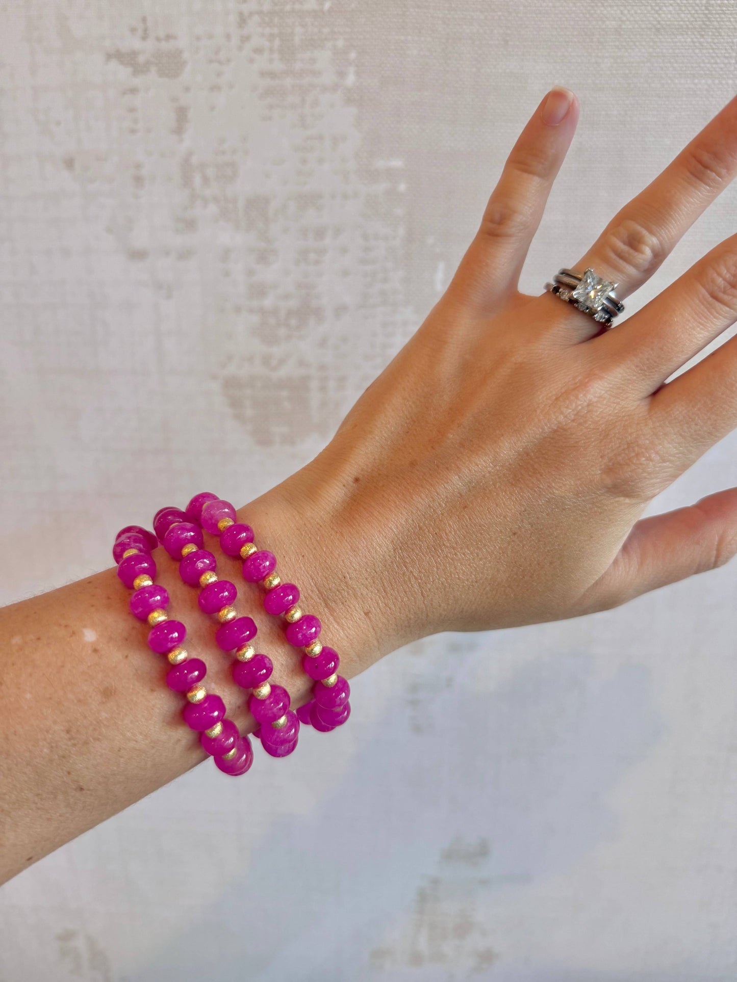 Cola Stacks Raspberry Sequoia Bracelet