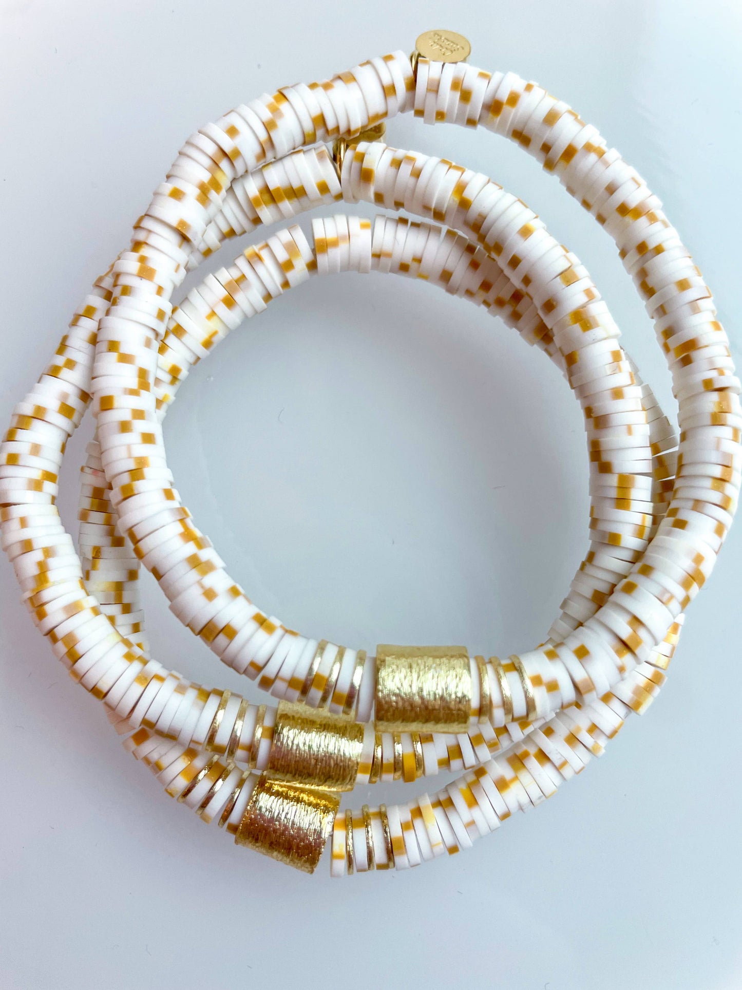 Cola Stacks Heishi Bracelet Speckled