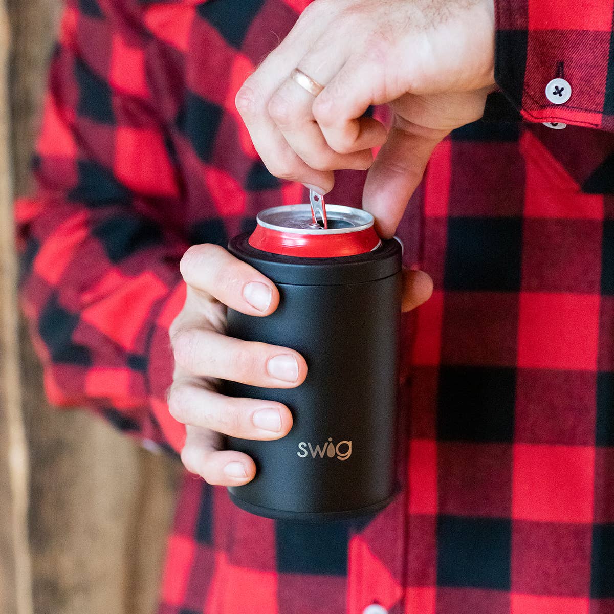 Swig - Black Can + Bottle Cooler (12oz)