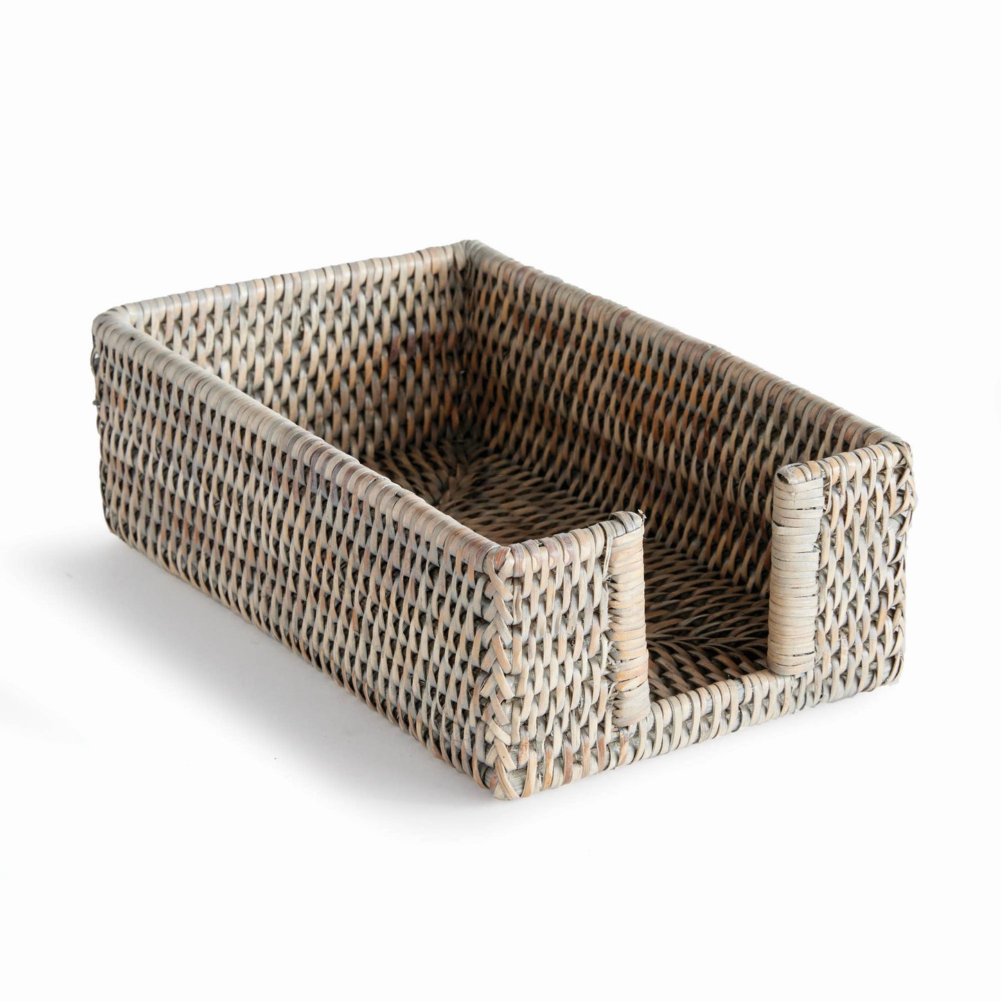 Burma Rattan Rectangular Guest Napkin Holder - Graywash