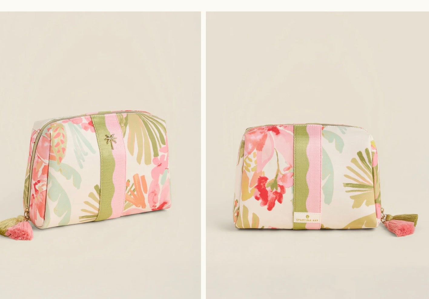 Spartina Large Cosmetic Pouch Castillo Tropical