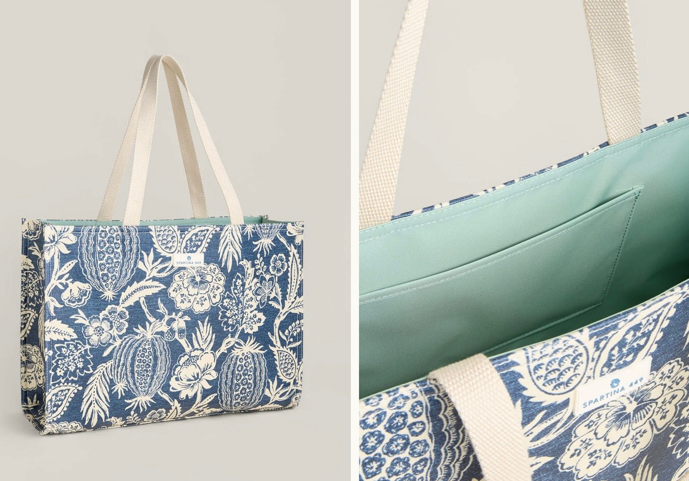 Spartina Market Tote Flagler Blue