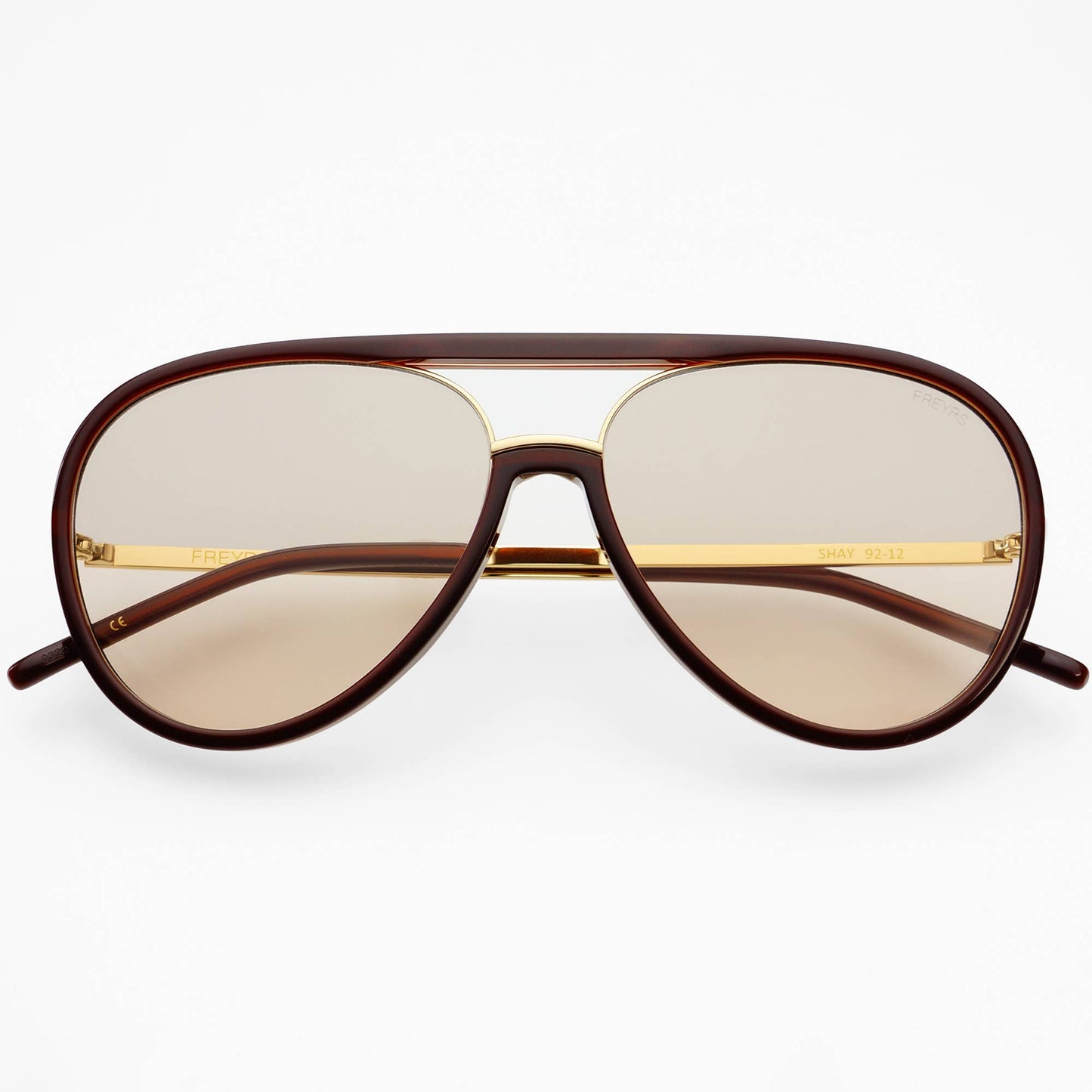 Shay Unisex Aviator Sunglasses : Chocolate