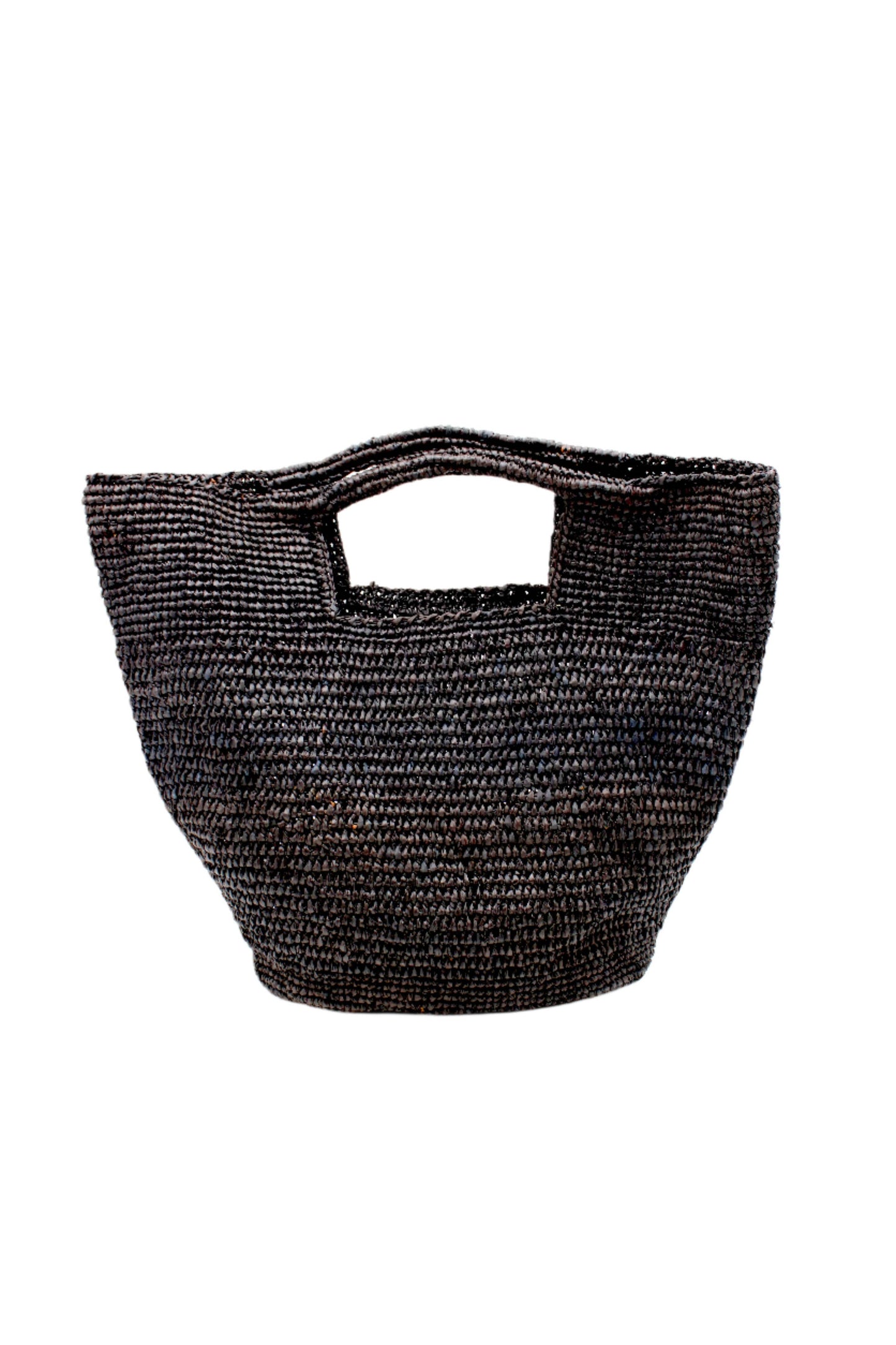 ConCon Crochet Straw Basket: Tobacco