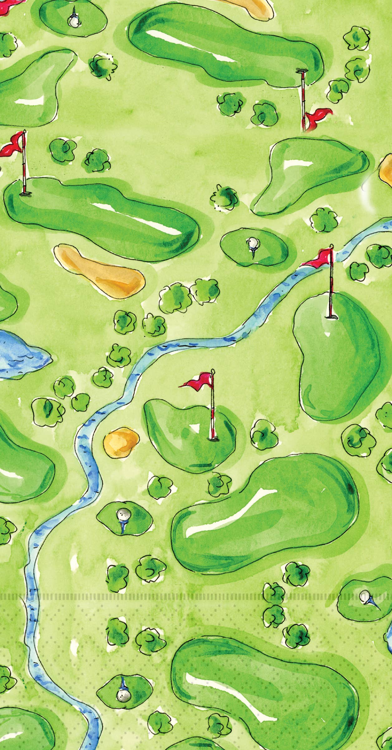 Paper Guest Towels 16 Ct Golf Rosanne Beck