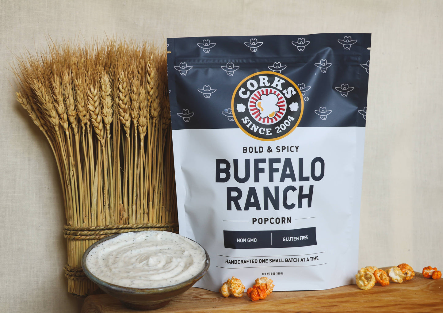 Bold and Spicy Buffalo Ranch Popcorn - 5.0oz