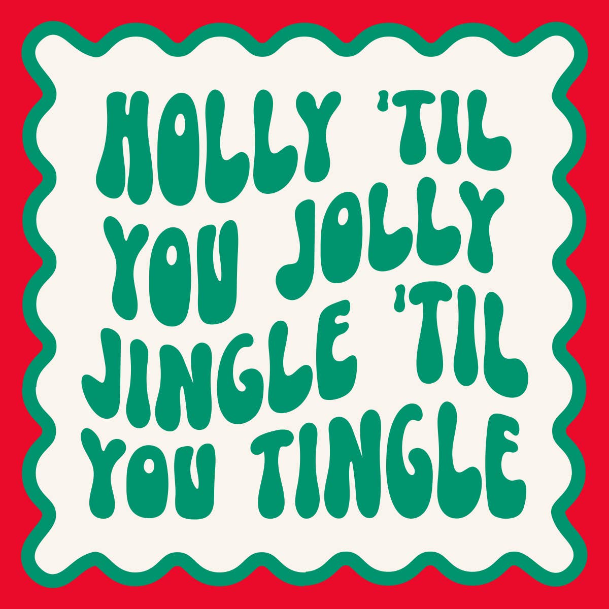 Funny Holiday Cocktail Napkins | Holly Jingle