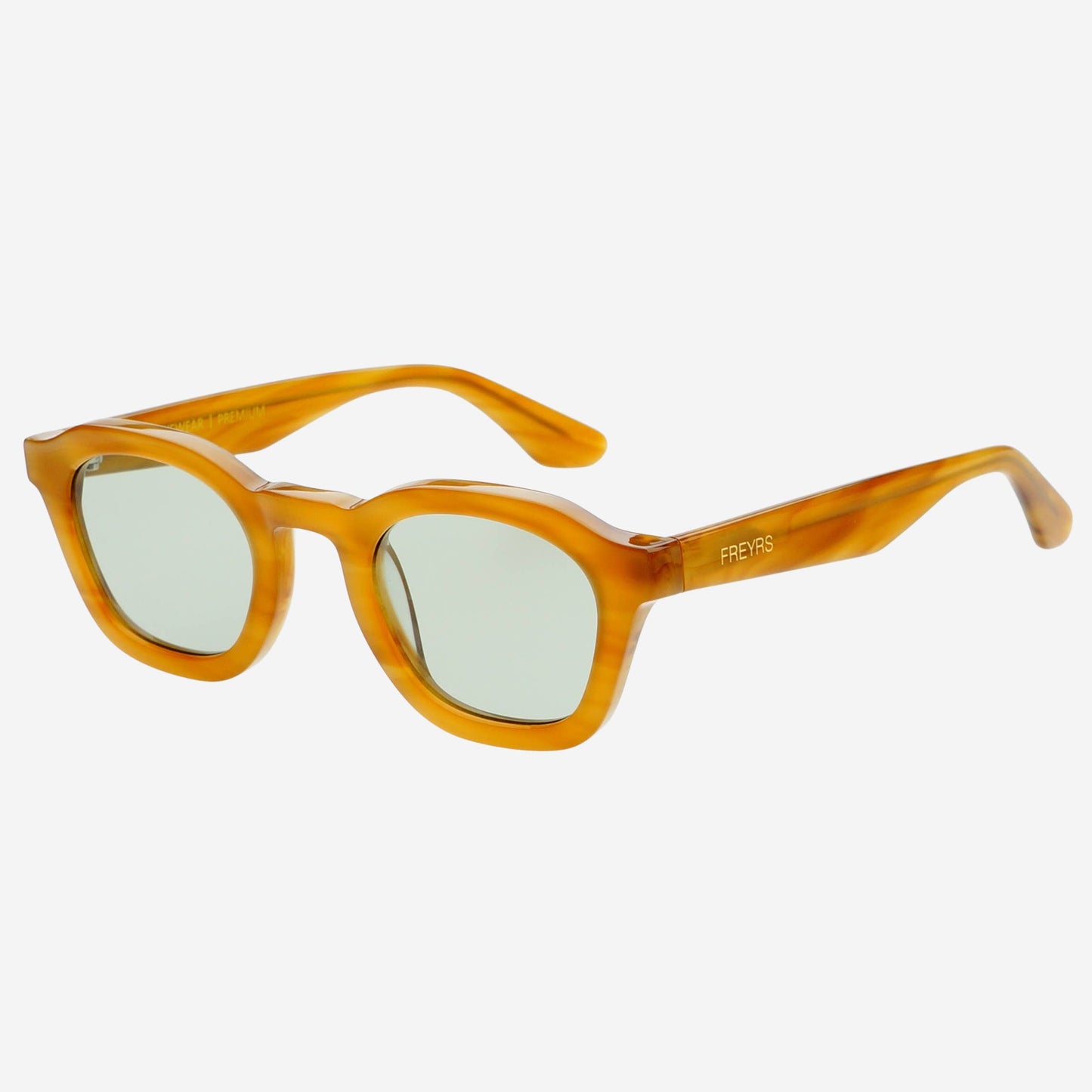 Blake Acetate Unisex Round Sunglasses : Honey