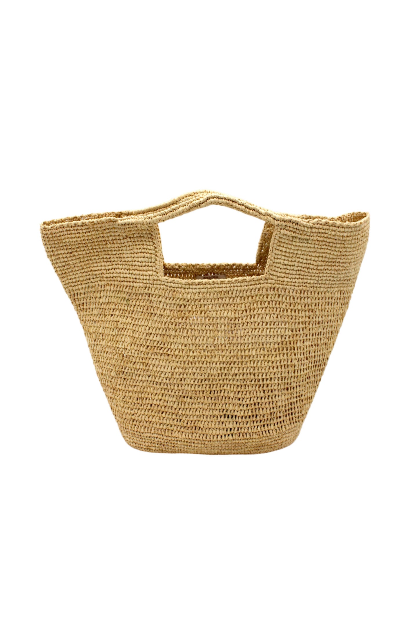 ConCon Crochet Straw Basket: Tobacco
