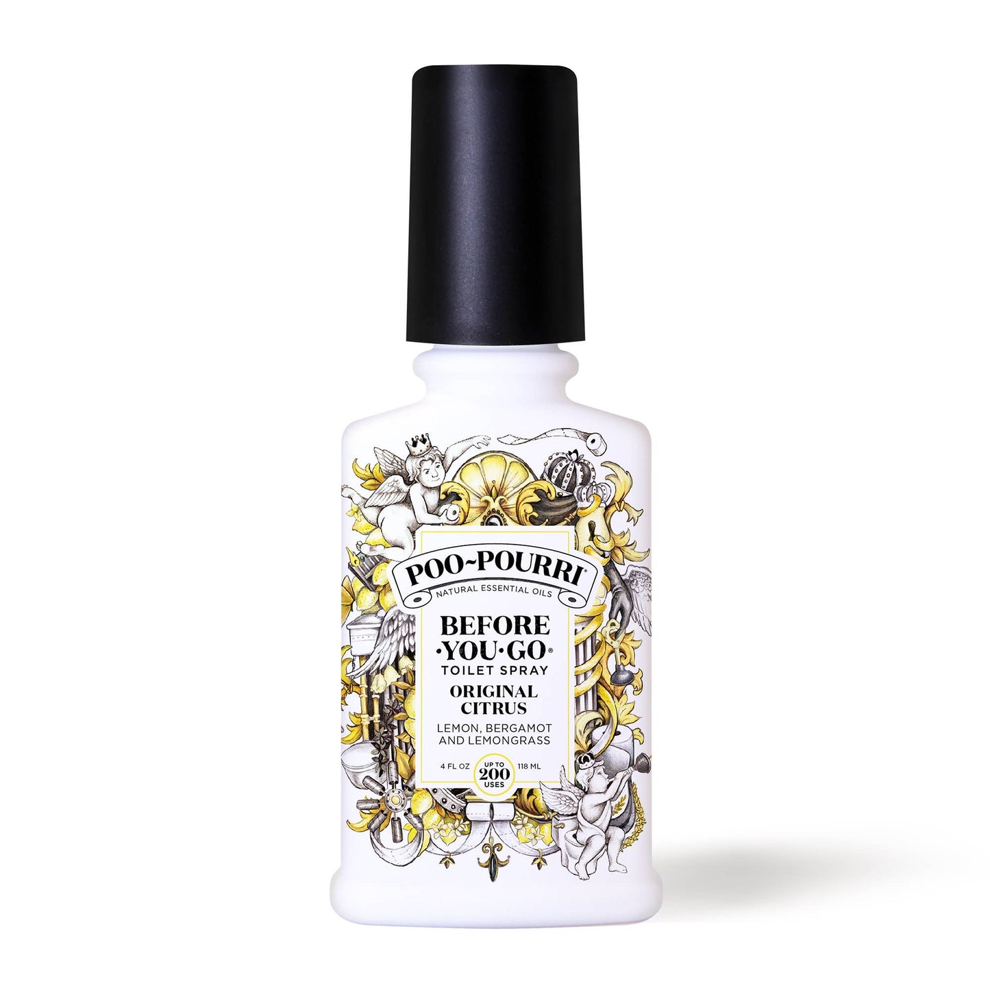 Poo~Pourri Original Citrus Toilet Spray 4oz.: Lemon + Bergamot + Lemongrass