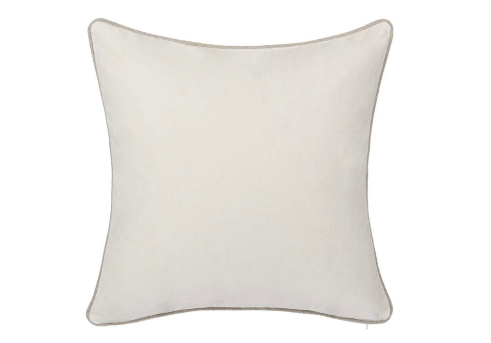 Heirloom Velvet Ivory Pillow 22x22