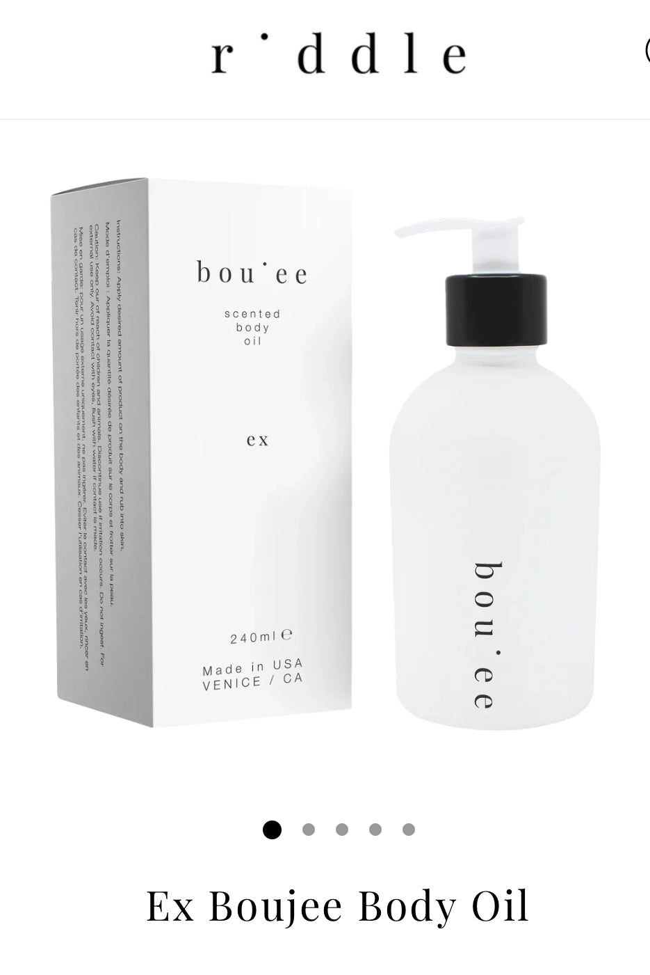 Riddle Ex Body Oil