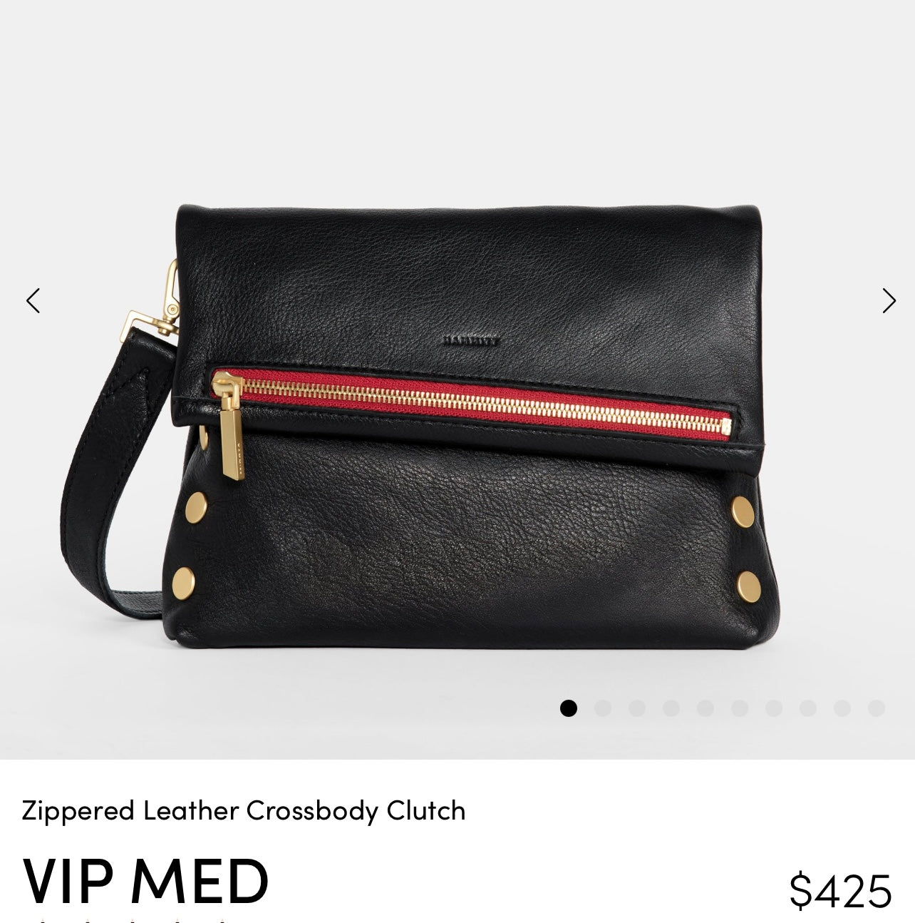 Hammitt VIP Med Black Red zip