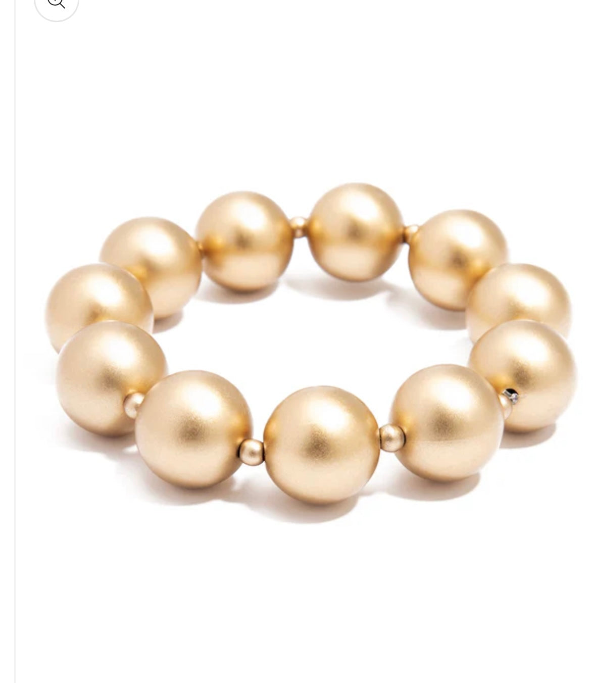 Zenzii Michelle Chunky Matte Gold Stretchy bracelet