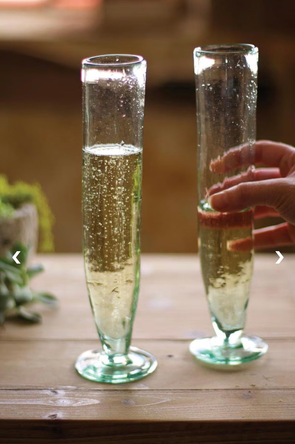 Recycled Champagne Flute