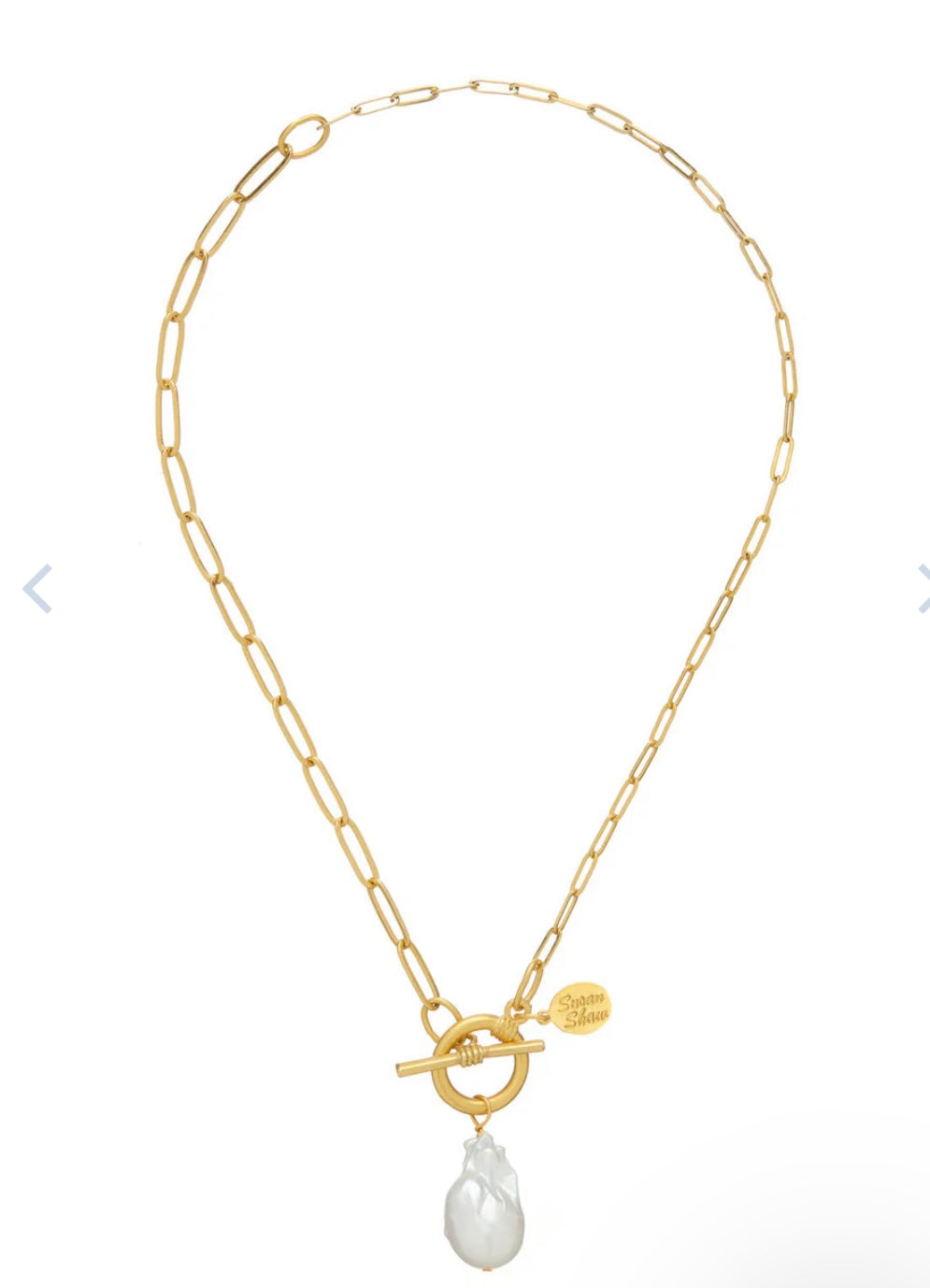 Susan Shaw Katie Paperclip Necklace