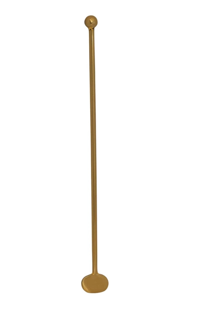 Stainless Steel Cocktail Stirrer, Antique Brass Finish