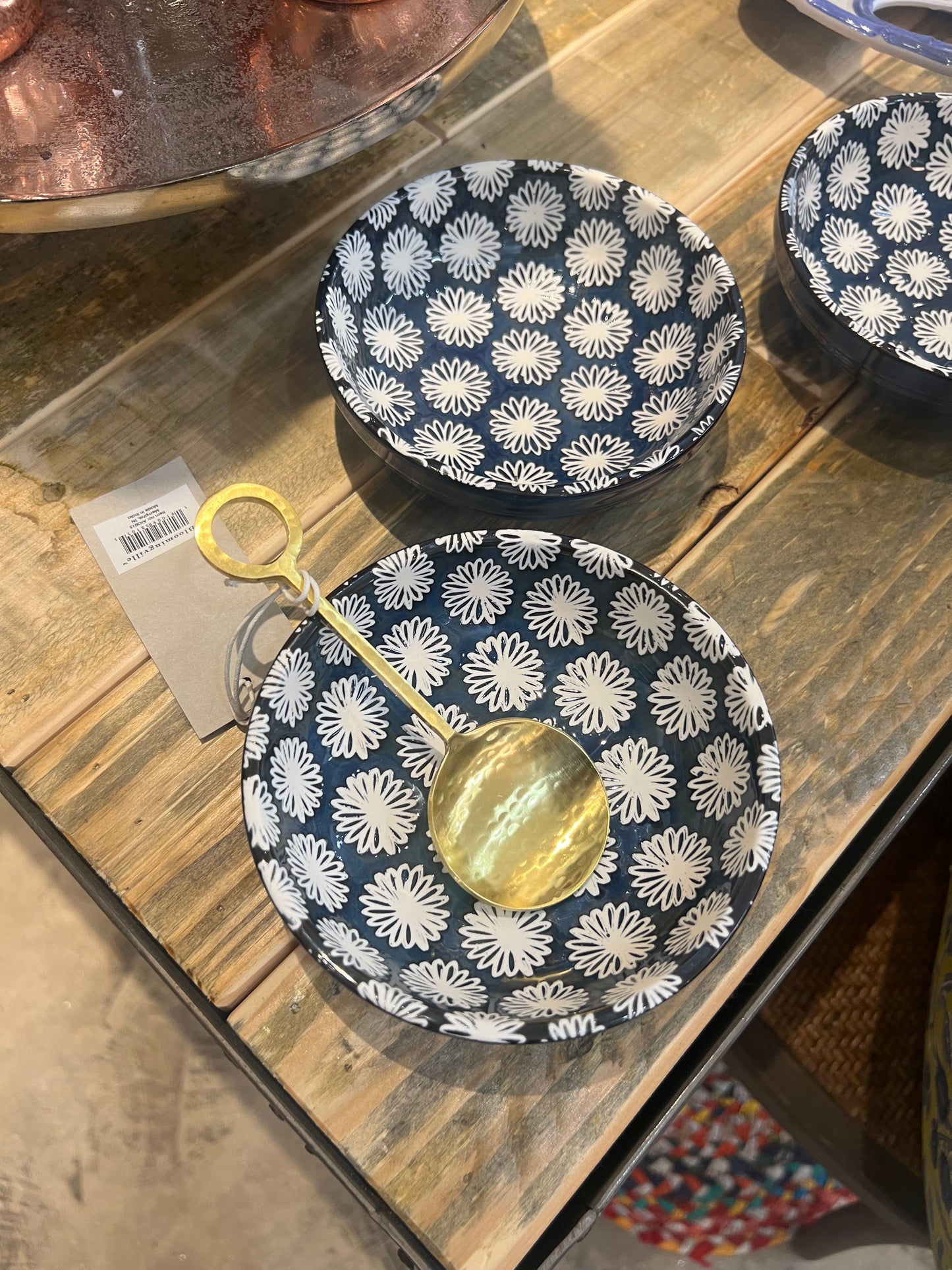 Hammered stainless spoon 5”