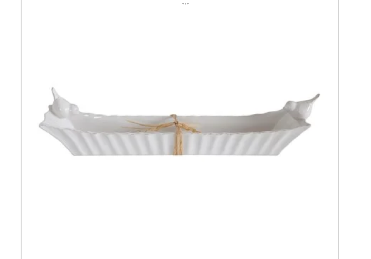Ceramic Cracker Dish with 2 Birds
