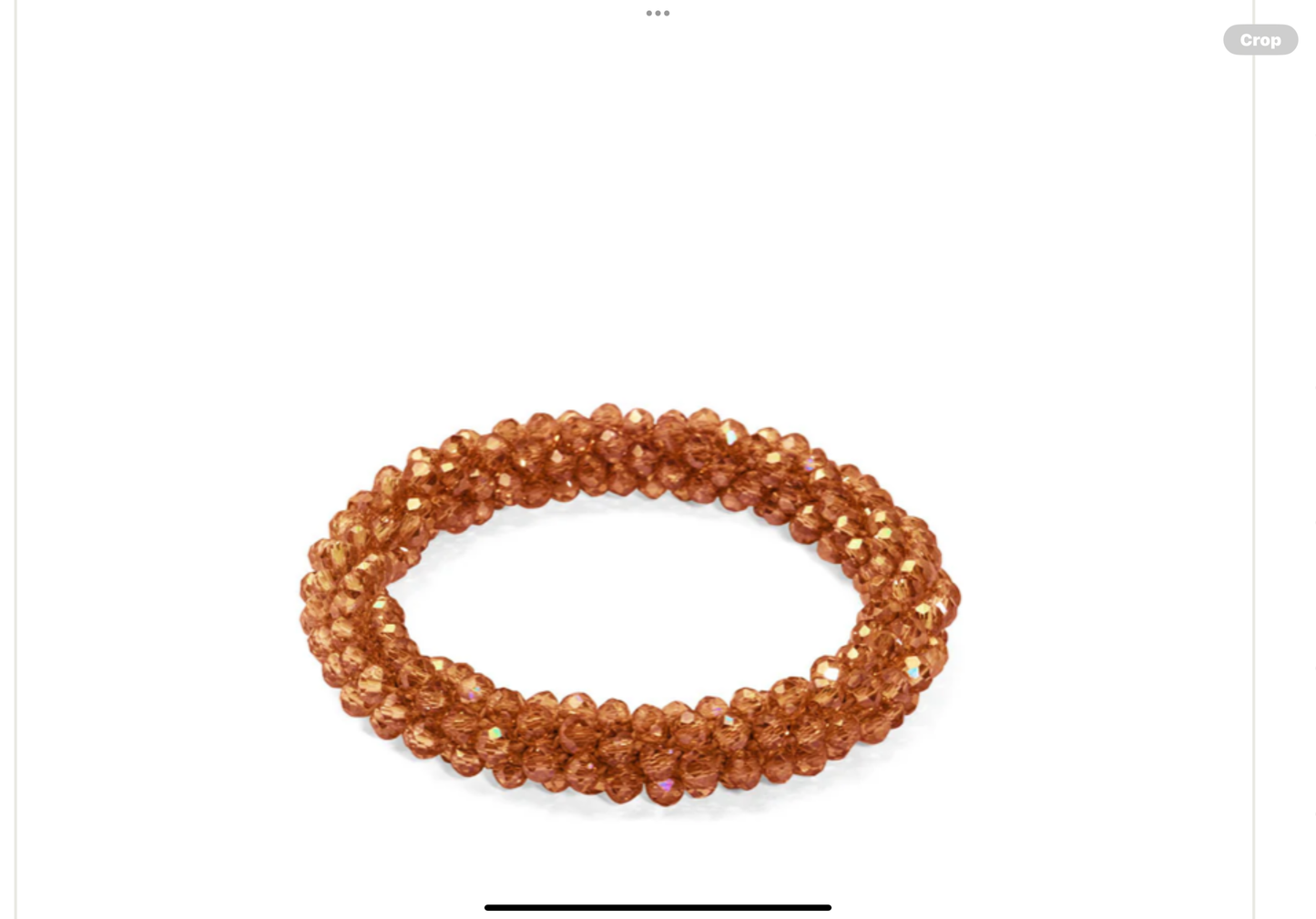 Woven Crystal Stretch Bracelet Jewelry Orange