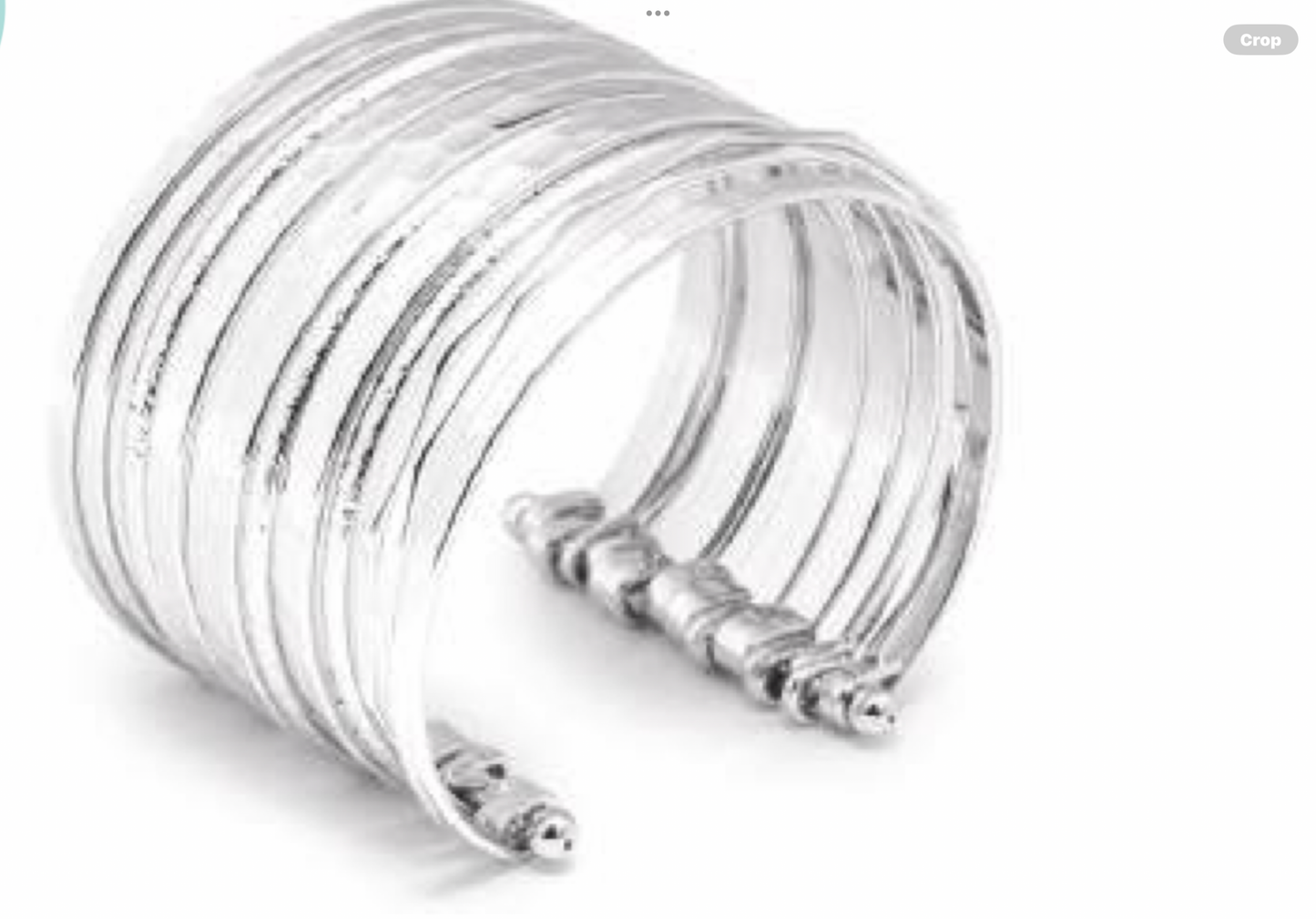 Leslie Curtis Bonnie Chunky Hammered Silver Cuff Bracelet