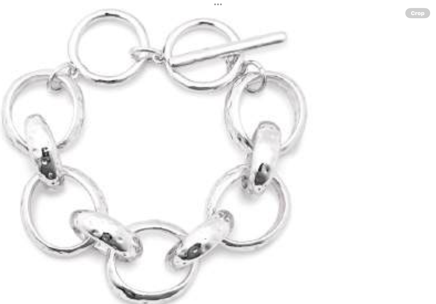 Leslie Curtis Georgann Hammered Chunky Silver Bracelet