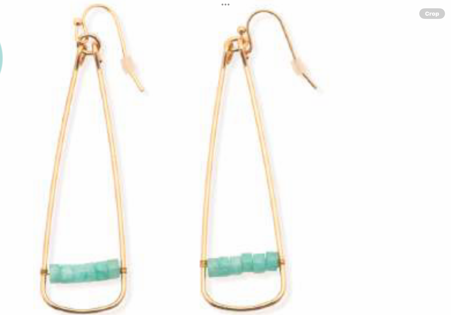 Leslie Curtis Katie 18K Gold Plated with Glass Beads Earrings