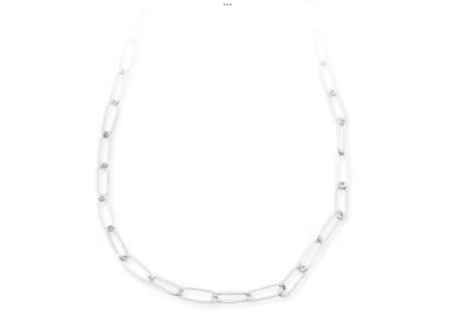 Leslie Curtis Leann Small Paperclip Chain Silver