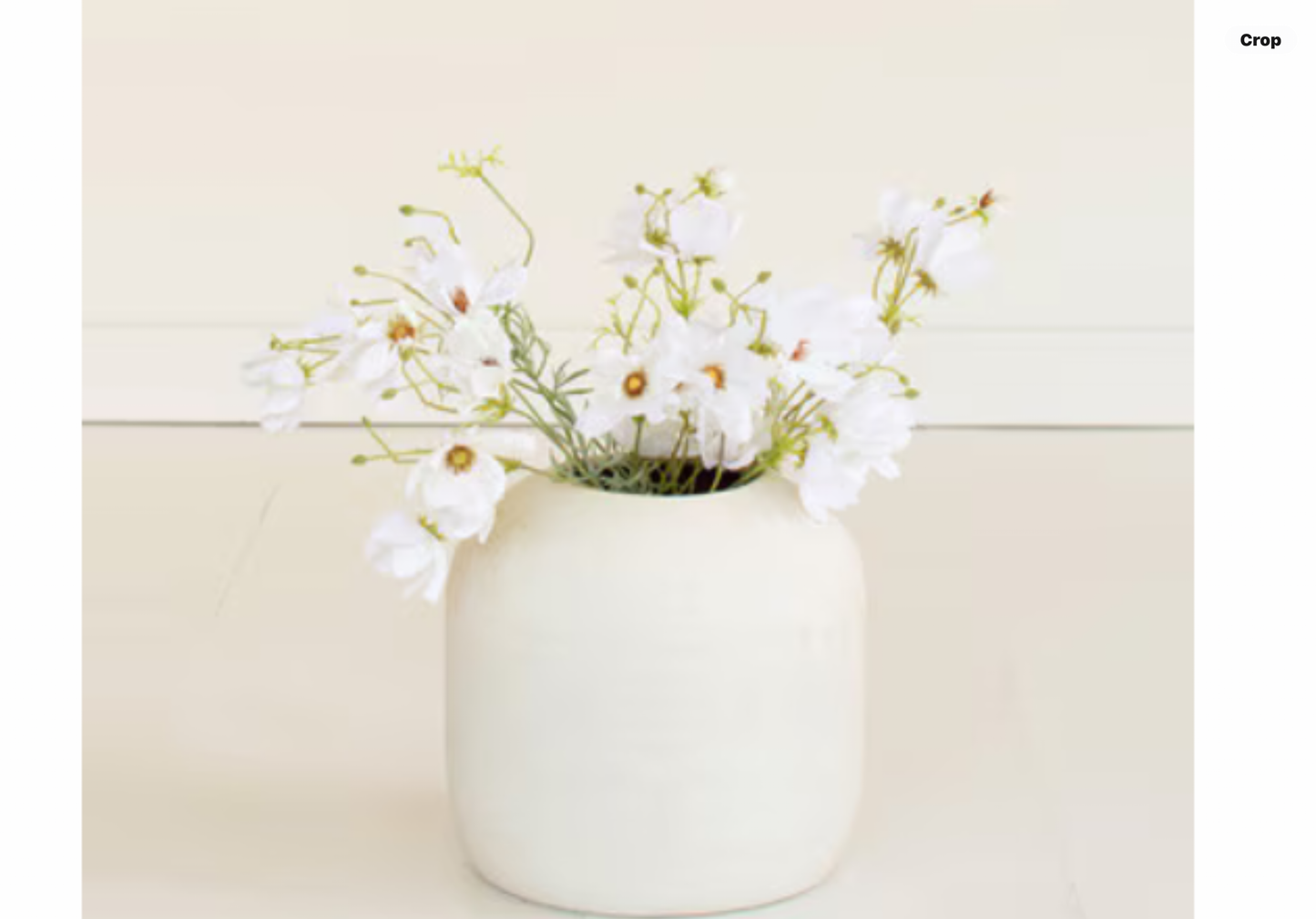 Artificial White Cosmos Spray
