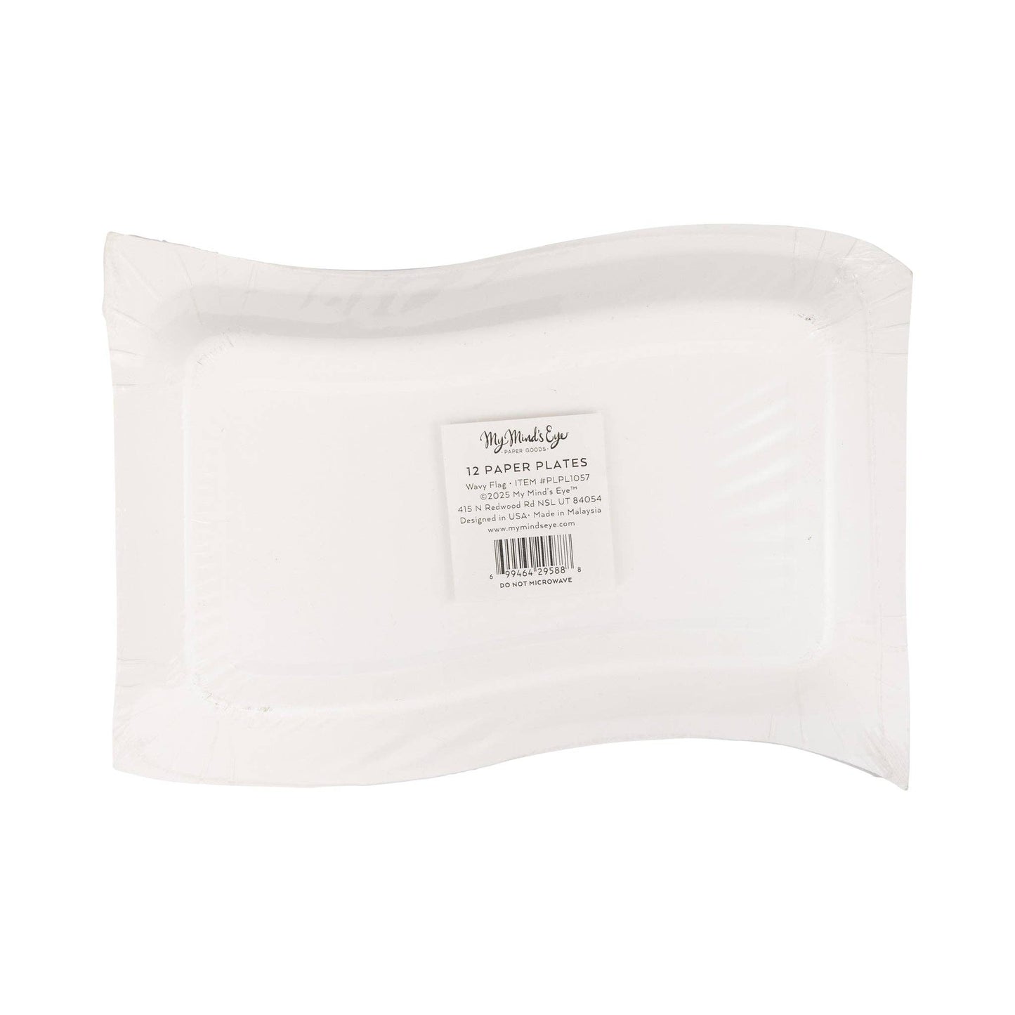Wavy Flag Plate (8 ct)