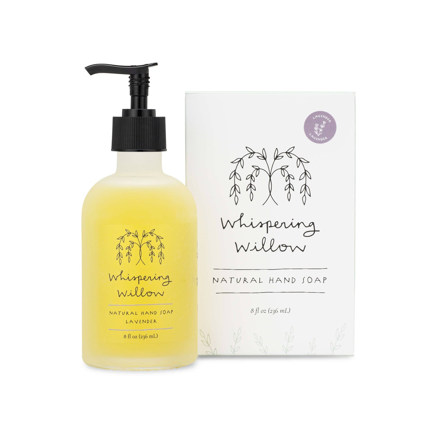 Lavender Hand Soap - 8oz Glass Bottle