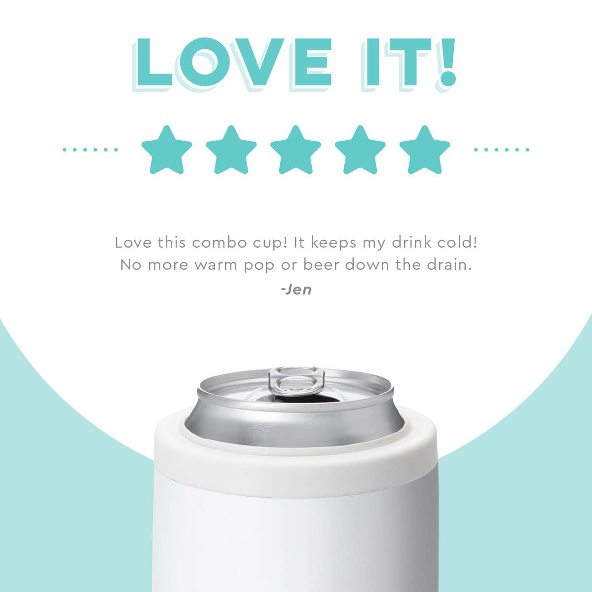 Swig - White Can + Bottle Cooler (12oz)