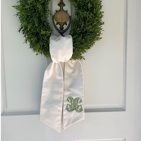 Ivory Wreath Sash: Standard