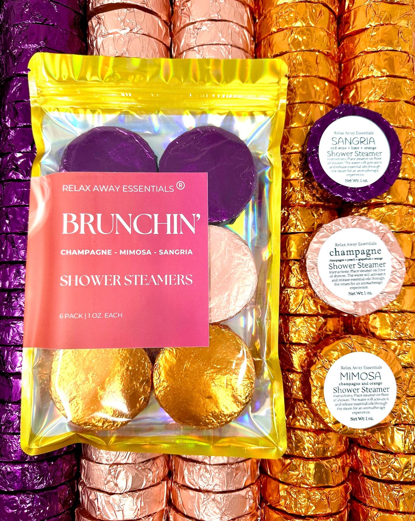 Brunchin' Shower Steamers 6 Pack - Made in USA