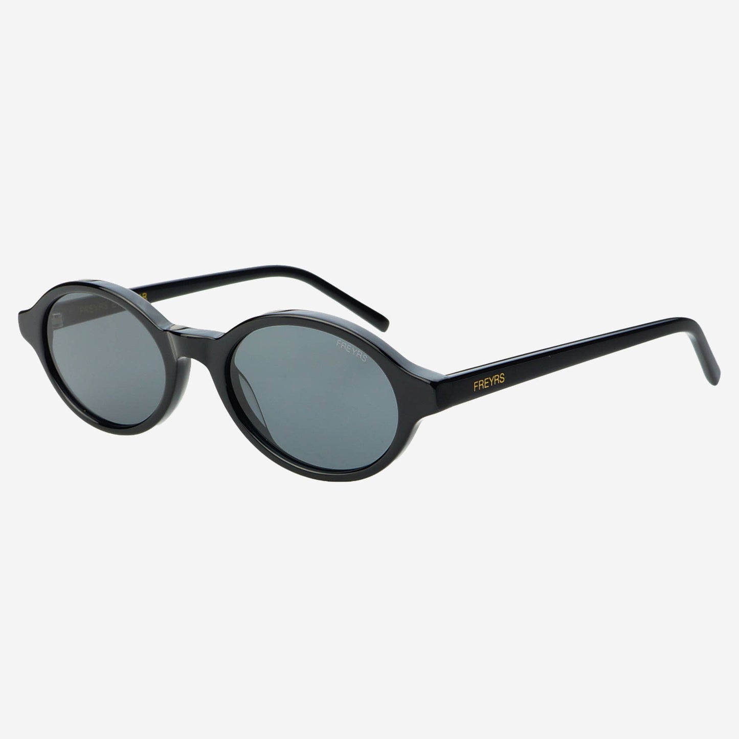 Zoe Acetate Round Womens Sunglasses : Black