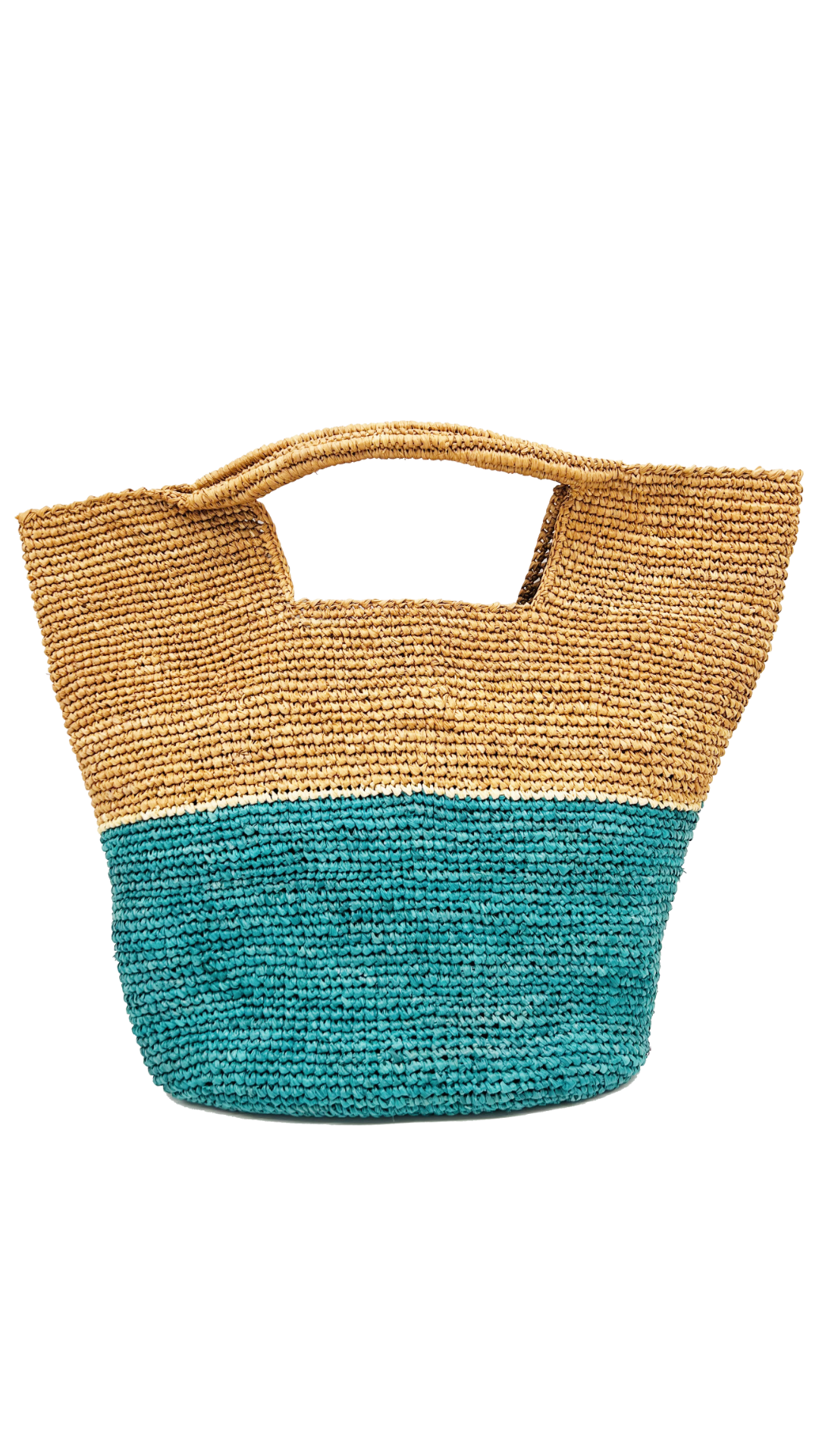 ConCon Crochet Straw Basket: Tobacco
