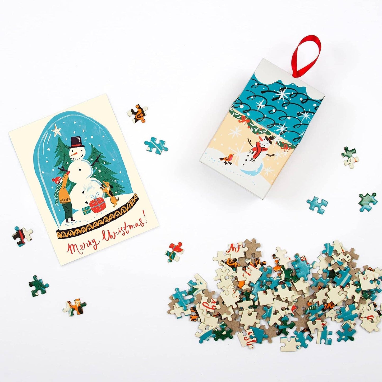 Snow Globe 130 Piece Puzzle Ornament