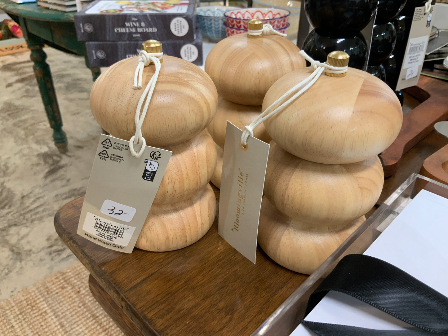 Rubberwood Pepper Mill Natural