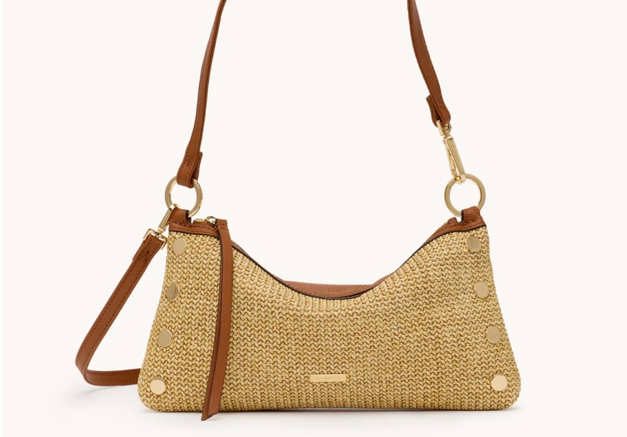 Hammitt Kyle Small Cocoa Raffia/Gold