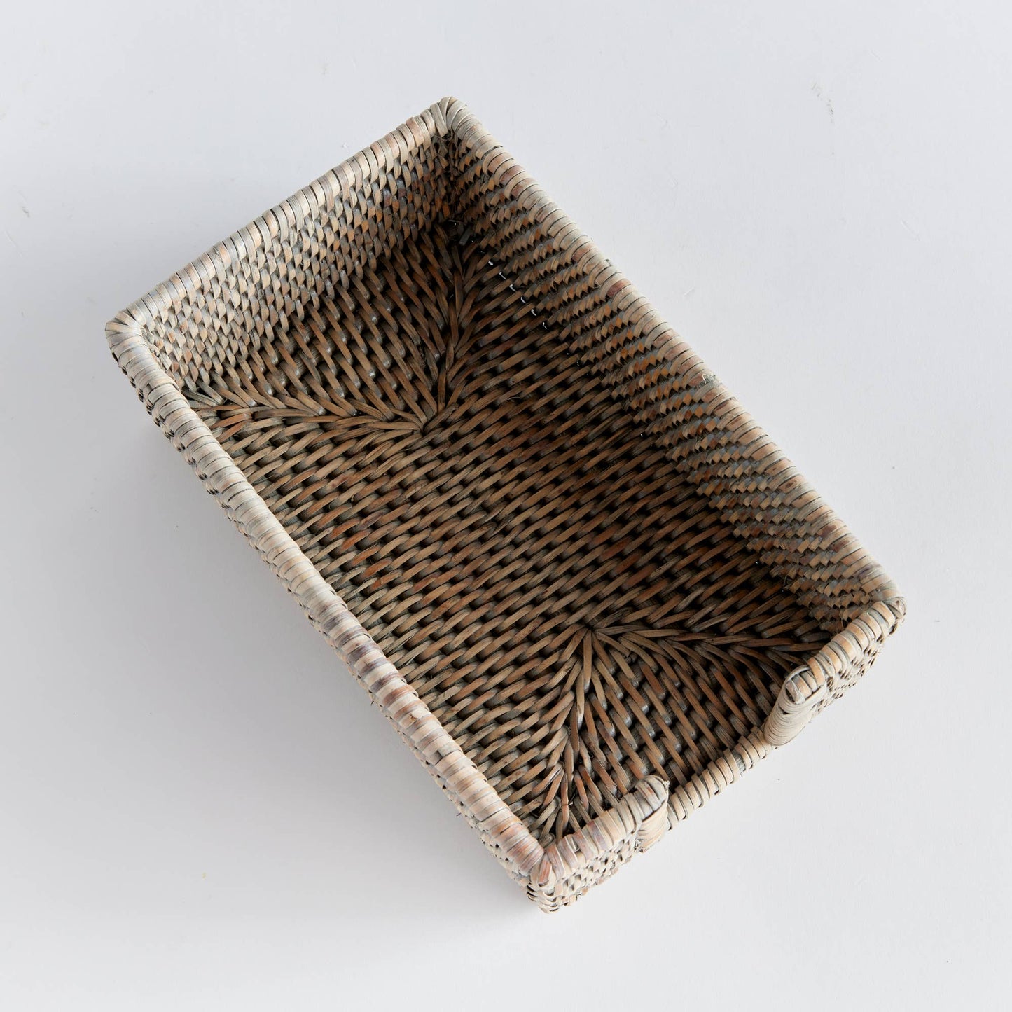 Burma Rattan Rectangular Guest Napkin Holder - Graywash