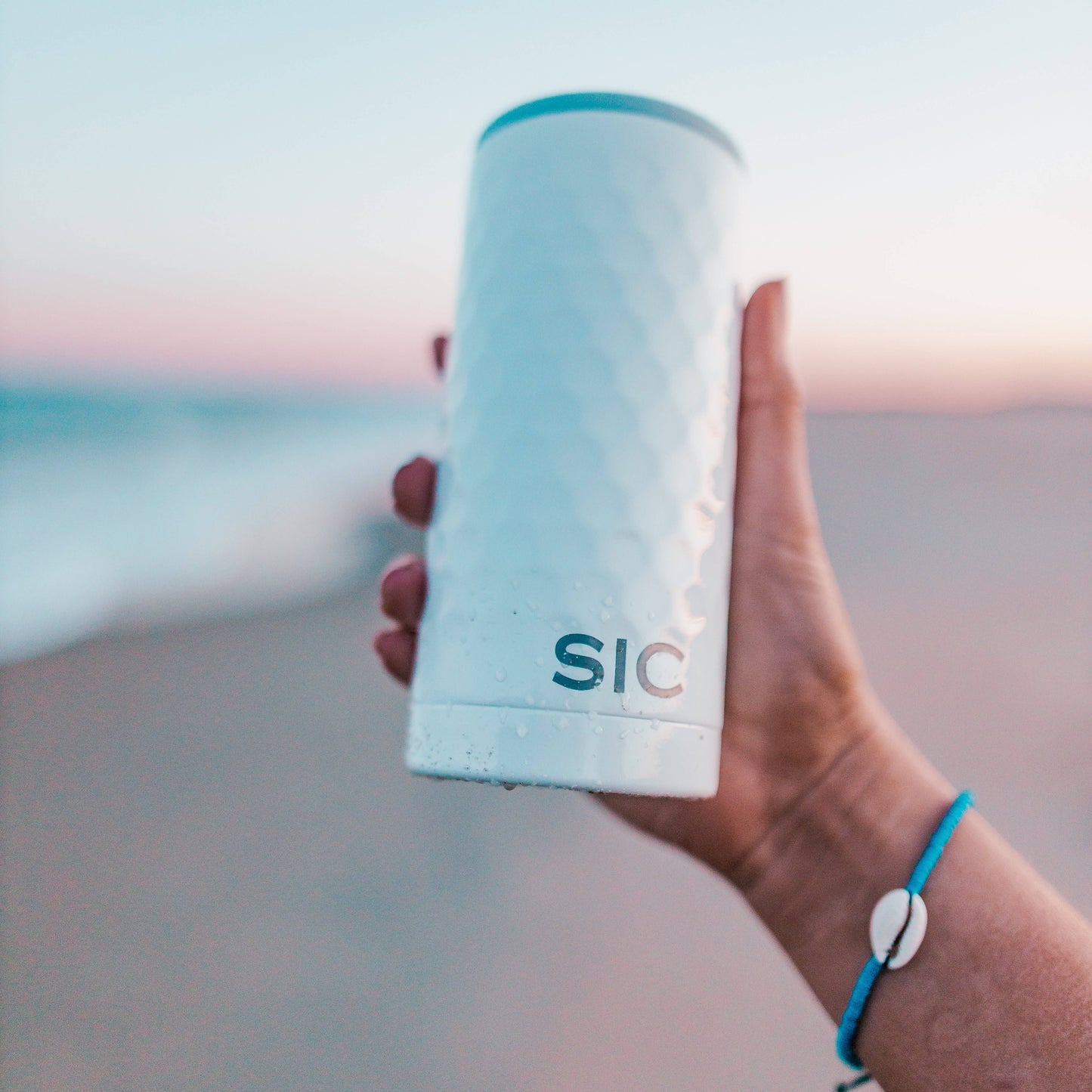 SIC Slim Can Cooler | Dimpled Golf