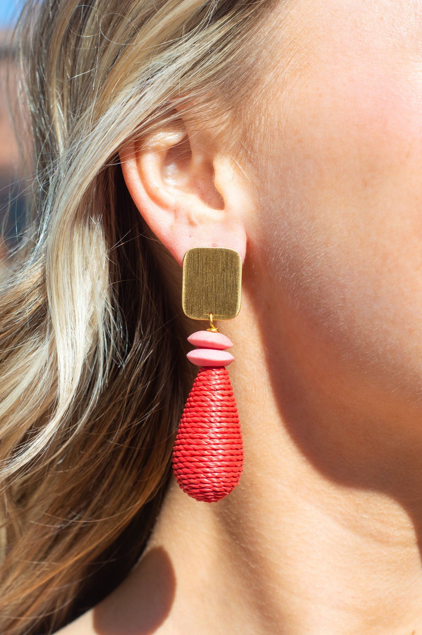 WS Aimee Earrings: Tomato