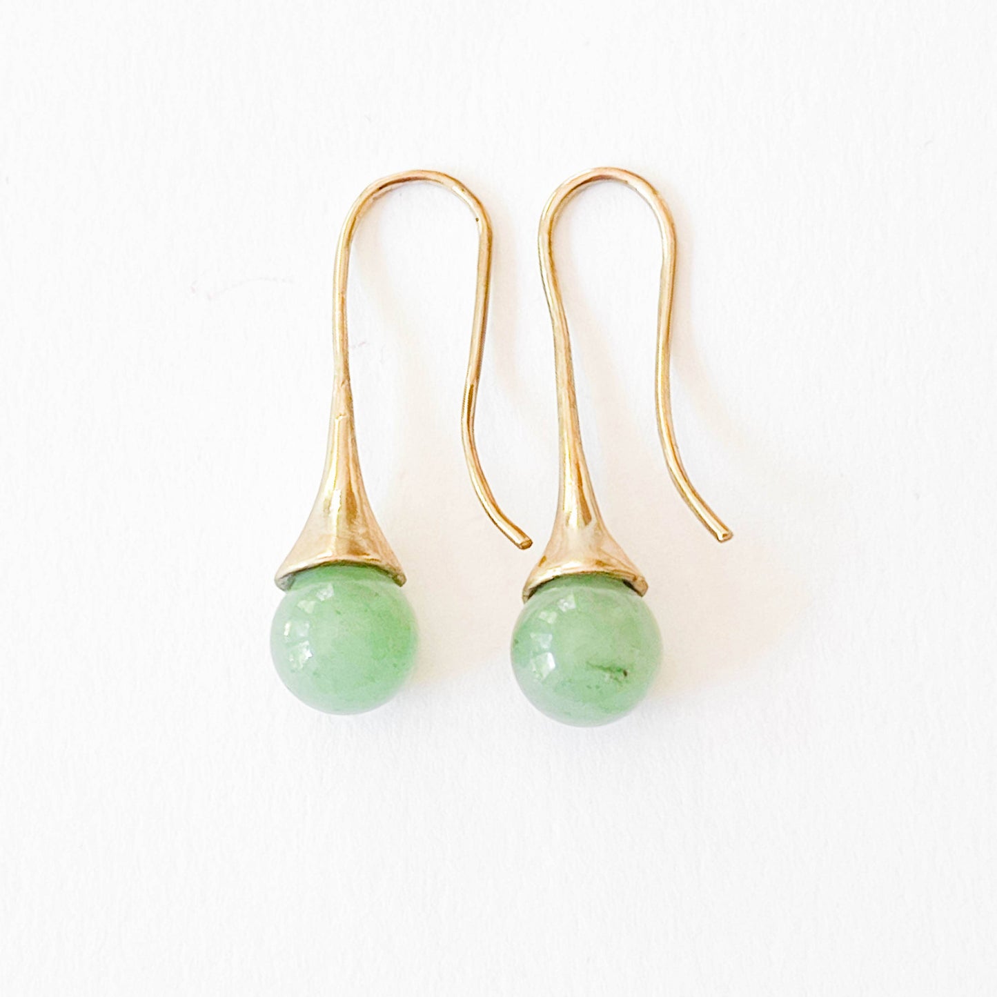 Green Aventurine Teardrop Earrings