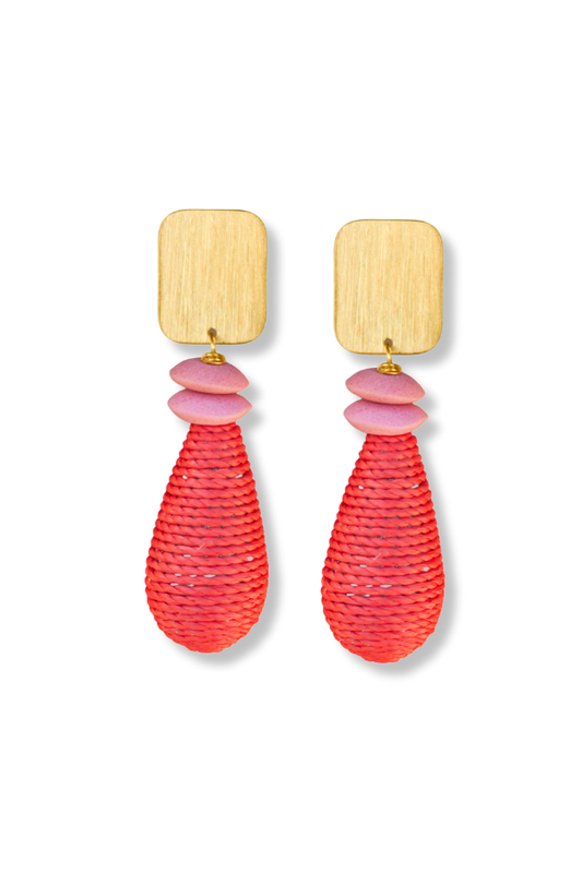 WS Aimee Earrings: Tomato