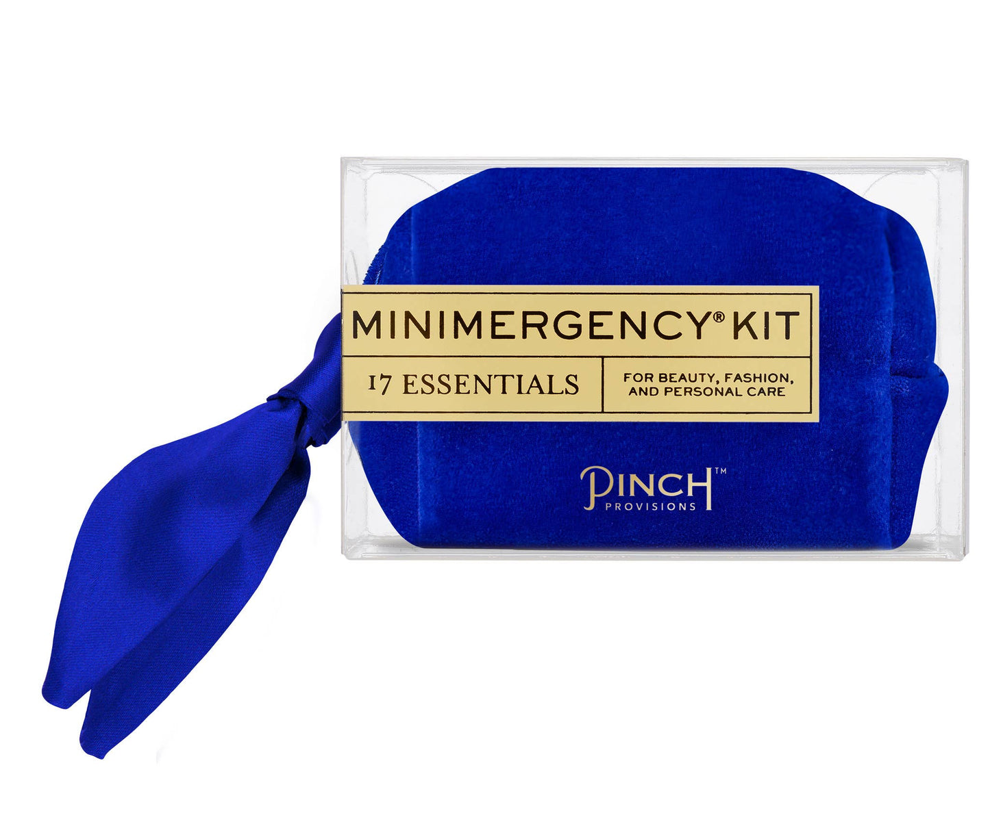 Velvet Scarf Minimergency Kit: Dusty Blue