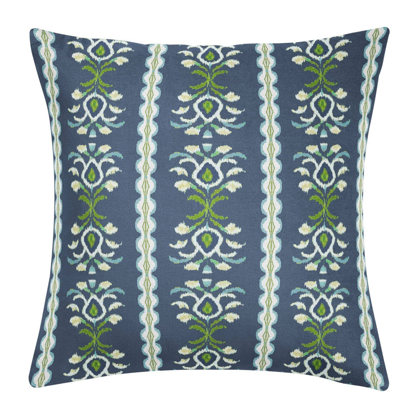 Rosemary Stripe Indigo Decorative Pillow: 22” x 22” Throw Pillow